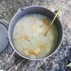 Titanium Pot + Bail Handle Ultralight Cookware -Outdoor Essentials Shop pajb315