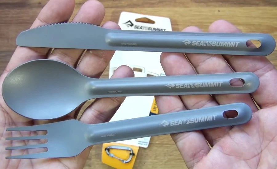 Sea To Summit AlphaLight Cutlery Set Ultralight Camping Utensils 6 Sea To Summit AlphaLight Cutlery Set Ultralight Camping Utensils - Image 4