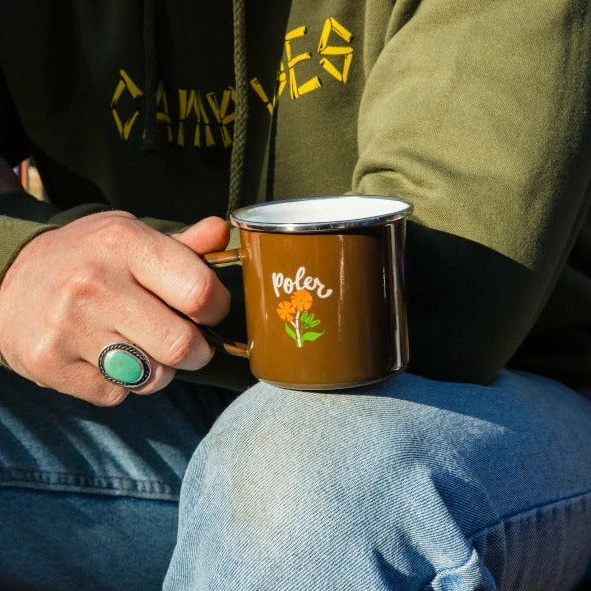 POLER Camp Mug Classic Enamel Camping Cup 5 POLER Camp Mug Classic Enamel Camping Cup - Image 3