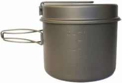 Titanium Pot With Pan Ultralight Camping Cookware -Outdoor Essentials Shop pp1600 3