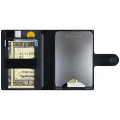 Ledlenser Lite Wallet Leather Travel Case/LED Torch -Outdoor Essentials Shop products from shopify 0006 LiteWallet Blk Open 2048x2048copy