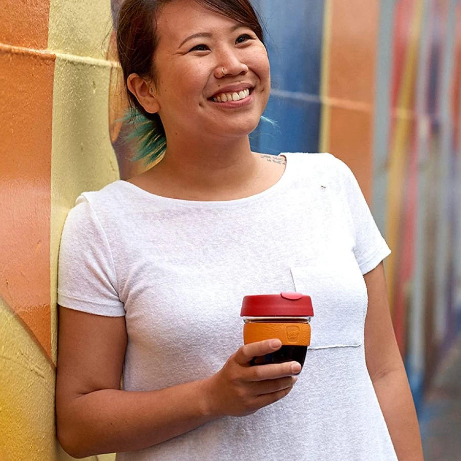 Brew Glass Reusable Travel Coffee Cup 4 Brew Glass Reusable Travel Coffee Cup - Image 2