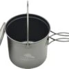 Titanium Pot + Bail Handle Ultralight Camping Cookware -Outdoor Essentials Shop w2356