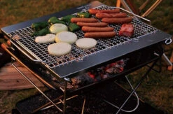 Snow Peak Pack & Carry Fireplace Grill Bridge Camping Grill -Outdoor Essentials Shop yuyuyuy