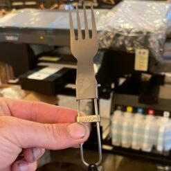 Titanium Folding Fork Ultralight Camping Cutlery -Outdoor Essentials Shop zdf230