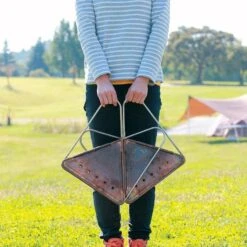 Snow Peak Pack & Carry Fireplace Medium Portable Fire Pit -Outdoor Essentials Shop zllo2561